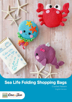 sea life folding shopping bags
