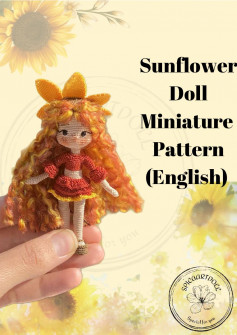 sunflower doll miniature pattern