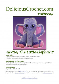 The Little Elephant crochet pattern