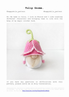 Tulip Gnome crochet pattern