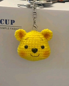 yellow bear keychain