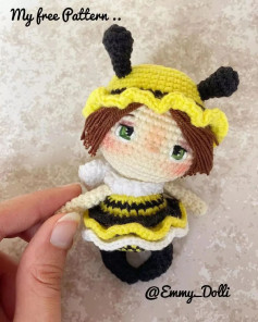 yellow bee doll