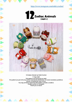 12 Zodiac Animals ( Past 1 ) 12 Zodiac Animals