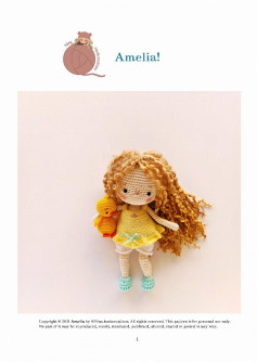 amelia, yellow dress crochet pattern
