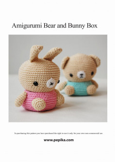 Amigurumi Bear and Bunny Box