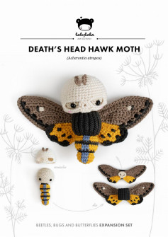 AMIGURUMI DEATH’S HEAD HAWK MOTH crochet pattern