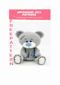 amigurumi free pattern gray bear