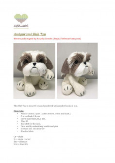 AMIGURUMI SHIH TZU CROCHET PATTERN