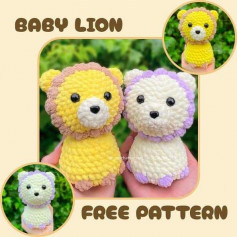 baby lion free pattern