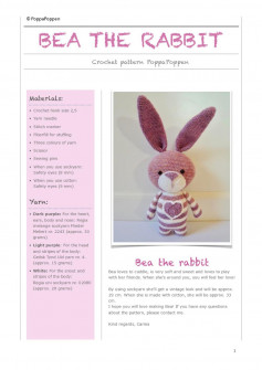 bea the rabbit crochet pattern