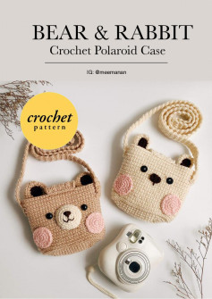 BEAR & RABBIT Crochet Polaroid Case