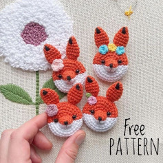 brooch fox crochet pattern