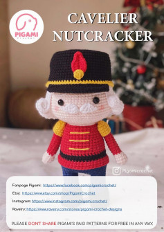 CAVELIER NUTCRACKER Pigami crochet pattern