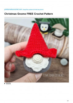 Christmas Gnome FREE Crochet Pattern