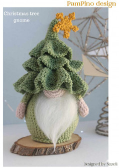 Christmas tree gnome Crochet Patterns