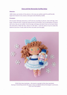Clara and the Nutcracker crochet pattern