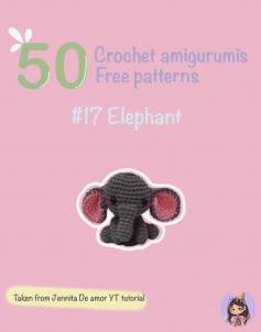 crochet amigurumis free pattern elephant