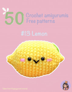 crochet amirugumis free pattern lemon