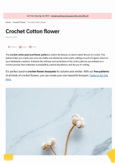 Crochet Cotton flower