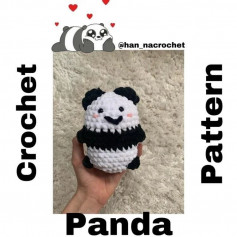 crochet funny panda pattern