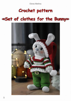 crochet patten set of clothes for the bunny