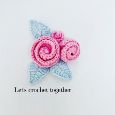 crochet pattern big rose