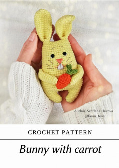 CROCHET PATTERN Bunny with carrot