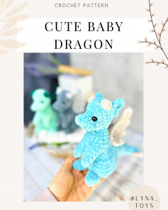 crochet pattern cute baby dragon