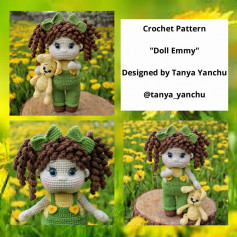 Crochet Pattern Doll Emmy
