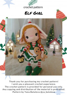 crochet pattern elf girl
