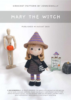 crochet pattern MARY THE WITCH