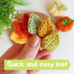 crochet pattern quick and easy leaf