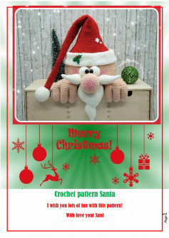 Crochet pattern Santa