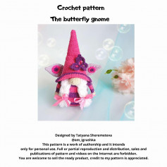Crochet pattern The butterfly gnome