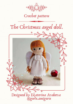 Crochet pattern The Christmas angel doll