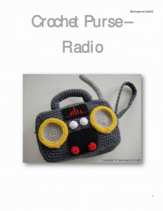 Crochet Purse – Radio (crochet pattern)