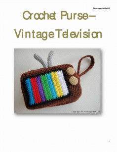 Crochet Purse – Vintage Television crochet pattern