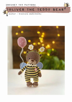 CROCHET TOY PATTERN OLIVER THE TEDDY BEAR