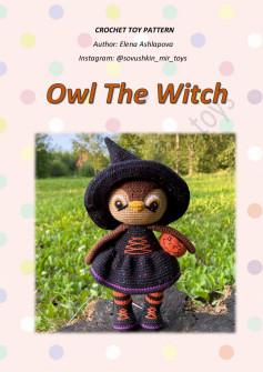 crochet toy pattern owl the witch