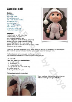 Cuddle doll crochet pattern