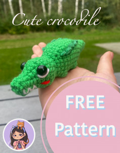 cute crocodile free pattern