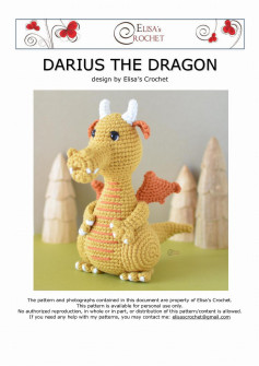 DARIUS THE DRAGON crochet pattern