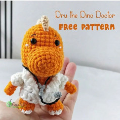 dru the dino doctor free pattern