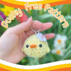 ducky free pattern keychain