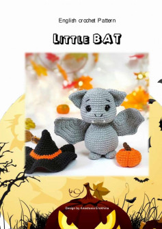 English crochet Pattern little bat