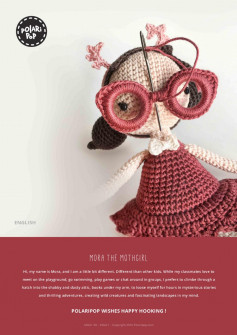 ENGLISH mora the mothgirl crochet pattern