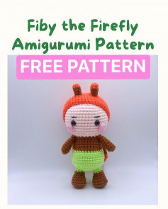 fiby the firefly amigurumi pattern free pattern