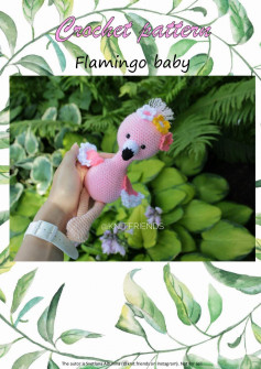 Flamingo baby crochet pattern