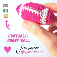 football rugby ball crochet pattern