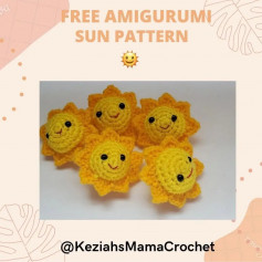 free amigurumi sun pattern